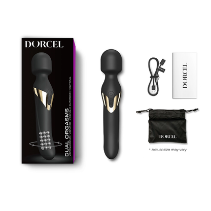 Dorcel Dual Orgasm GoldThrusting G Spot Rabbit in Black and Gold