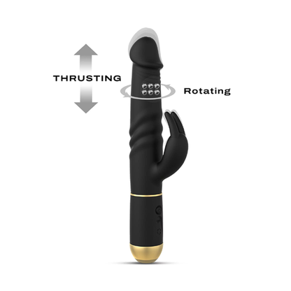 Dorcel Furious Rabbit 2.0 In Black & Gold - 3-in-1 Sextoy