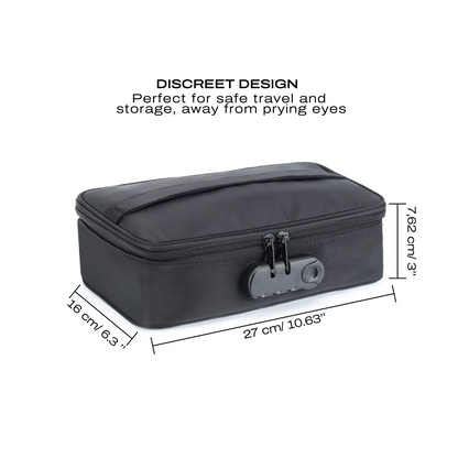 Dorcel Discreet Box For Storage in Black with Padlock and Code