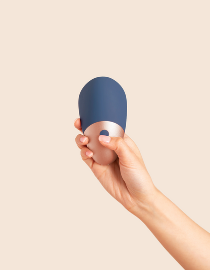 Deia Products The Arouser Toy in Navy - External Clitoral Vibration - Couples or Individual Use