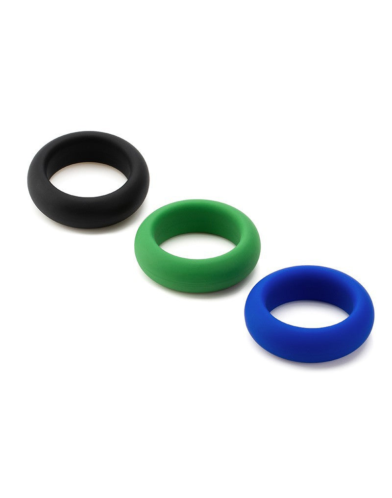 Silicone Cock Ring Trio - All 3 Stretch Levels