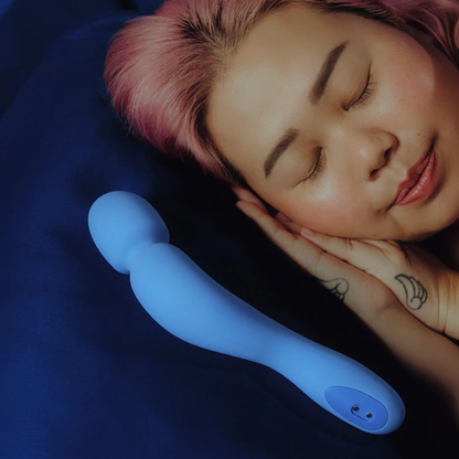 Dame Com External Wand Vibrator in Periwinkle