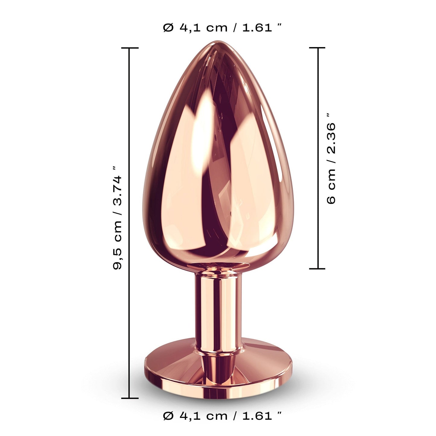 Dorcel Diamond Anal Plug Rose Gold Large