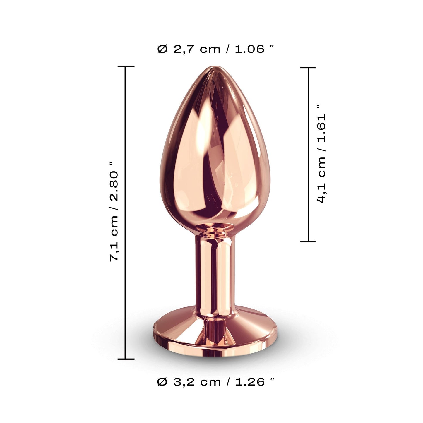 Dorcel Diamond Anal Plug Rose Gold Small