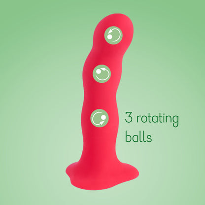 Fun Factory Bouncer Strap-On Dildo with Rumbling Balls Inside