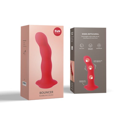 Fun Factory Bouncer Strap-On Dildo with Rumbling Balls Inside