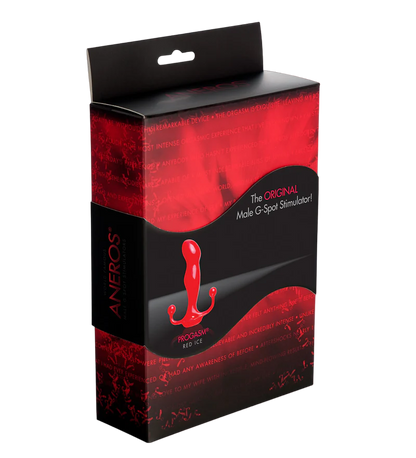 Aneros Progasm Massager Male G-Spot Stimulator in Red Ice