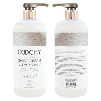 Coochy Shave Cream Au Natural 32OZ | 946ML