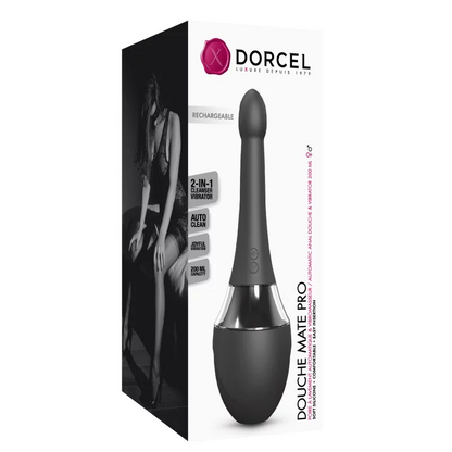 Dorcel Douche Mate Pro Automatic Anal Douche And Vibrator in Black