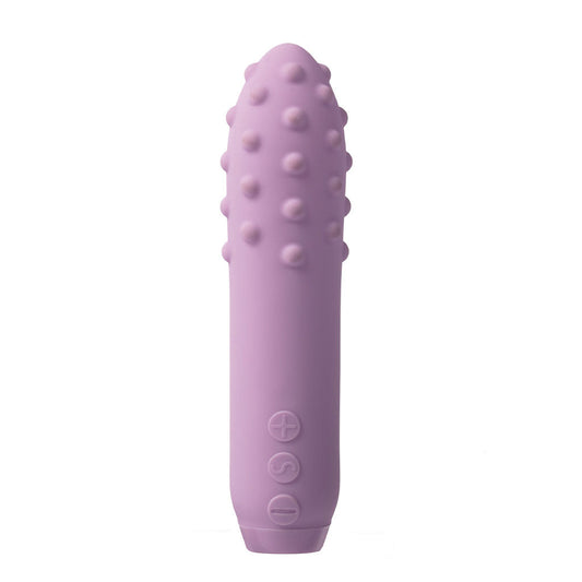 Duet Bullet Vibrator Multi-Surfaced for Intense Stimulation in Lilac