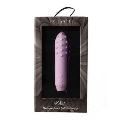 Duet Bullet Vibrator Multi-Surfaced for Intense Stimulation in Lilac