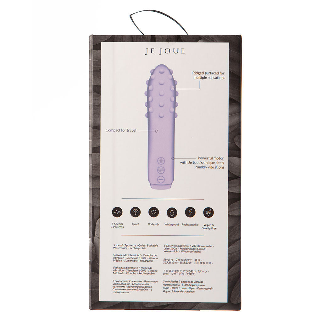 Duet Bullet Vibrator Multi-Surfaced for Intense Stimulation in Lilac