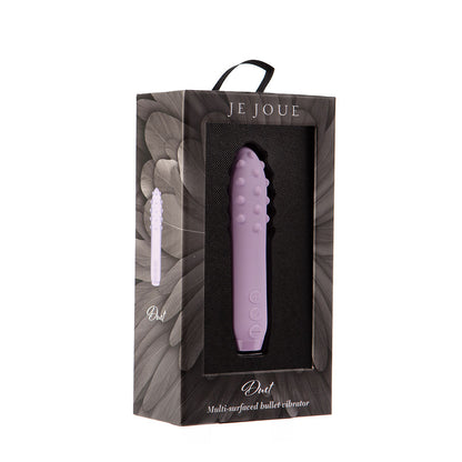 Duet Bullet Vibrator Multi-Surfaced for Intense Stimulation in Lilac