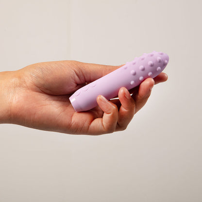 Duet Bullet Vibrator Multi-Surfaced for Intense Stimulation in Lilac