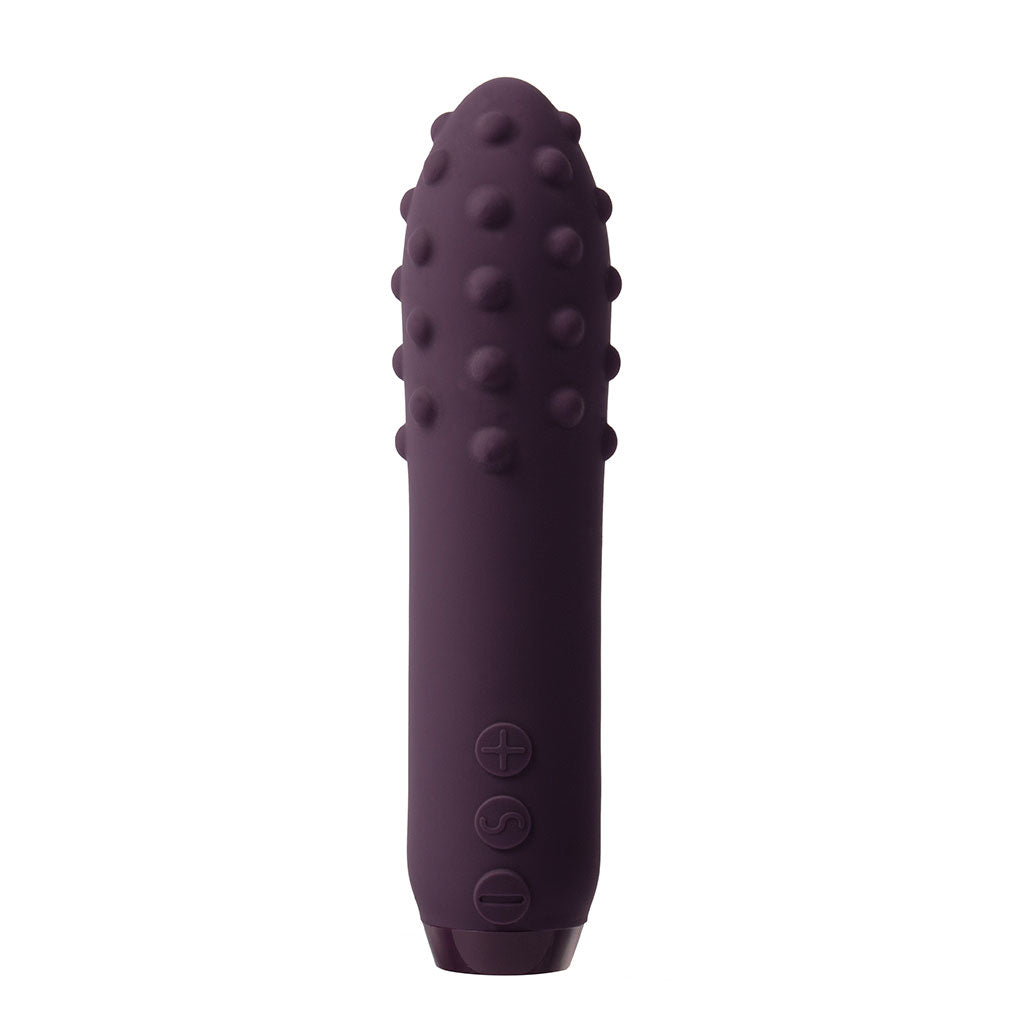 Duet Bullet Vibrator Multi-Surfaced for Intense Stimulation in Purple