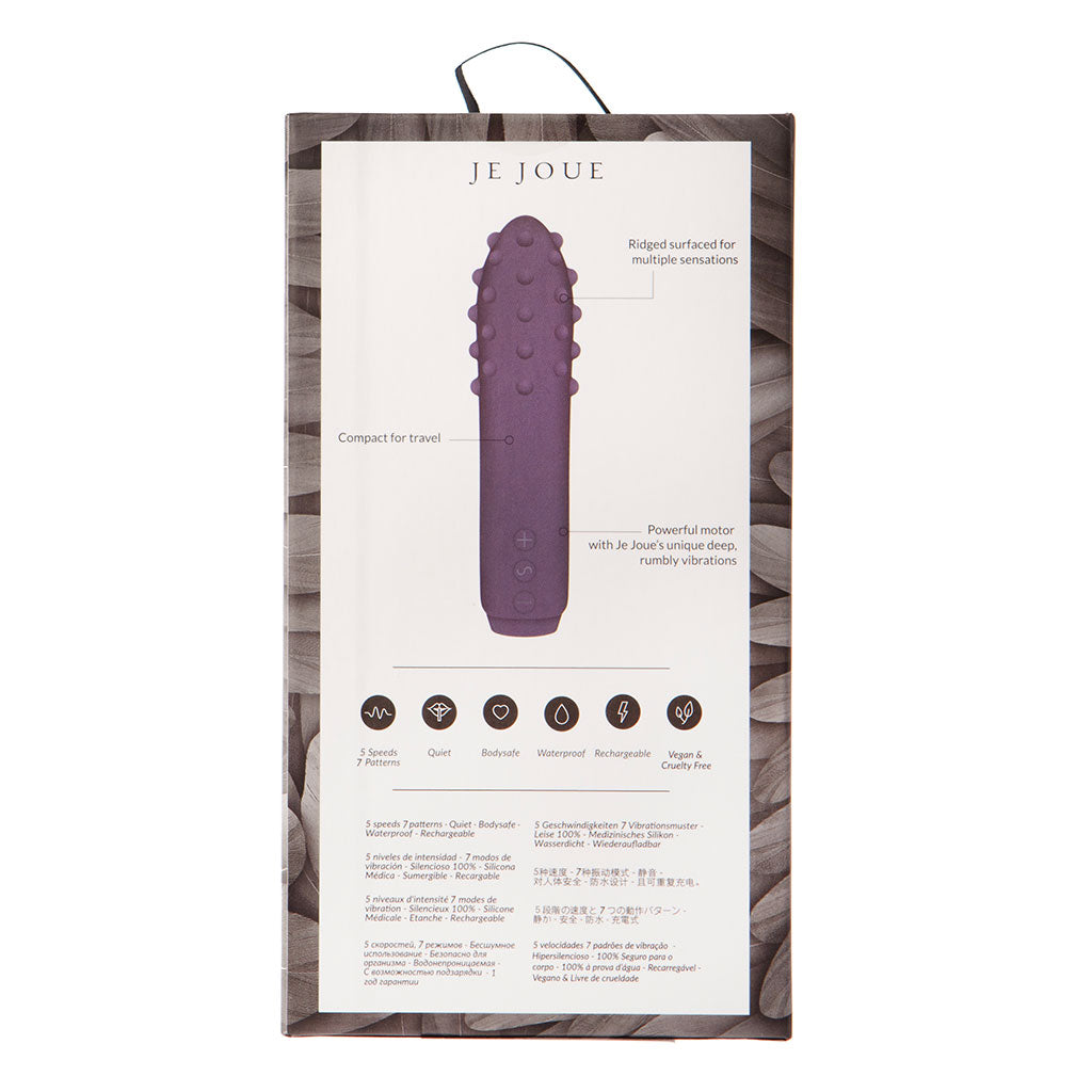 Duet Bullet Vibrator Multi-Surfaced for Intense Stimulation in Purple