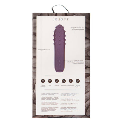 Duet Bullet Vibrator Multi-Surfaced for Intense Stimulation in Purple