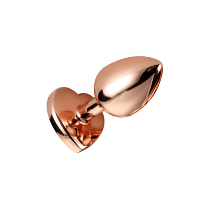 Nobü Fetish – FS7 Small Plug with Heart Jewel – Rose Gold