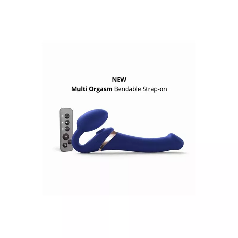 Strap-on Multi Orgasm Remote Controlled 3 Motors Medium Size in Fuchshia