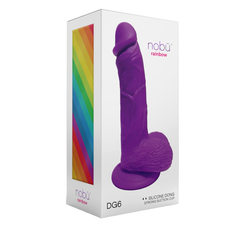 Nobü Rainbow – DG6 Dildo with Suction Cup – Purple