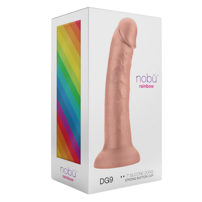 Nobü Rainbow – DG9 7″ Dildo with Suction Cup – Peach