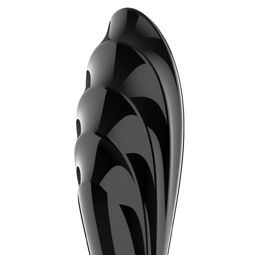 Satisfyer Dazzling Crystal Vaginal and Clitoral Dildo Stimulation in Black