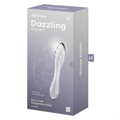 Satisfyer Dazzling Crystal Vaginal and Clitoral Dildo Stimulation