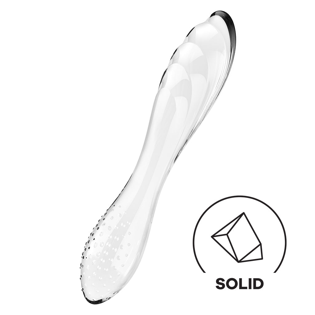 Satisfyer Dazzling Crystal Vaginal and Clitoral Dildo Stimulation