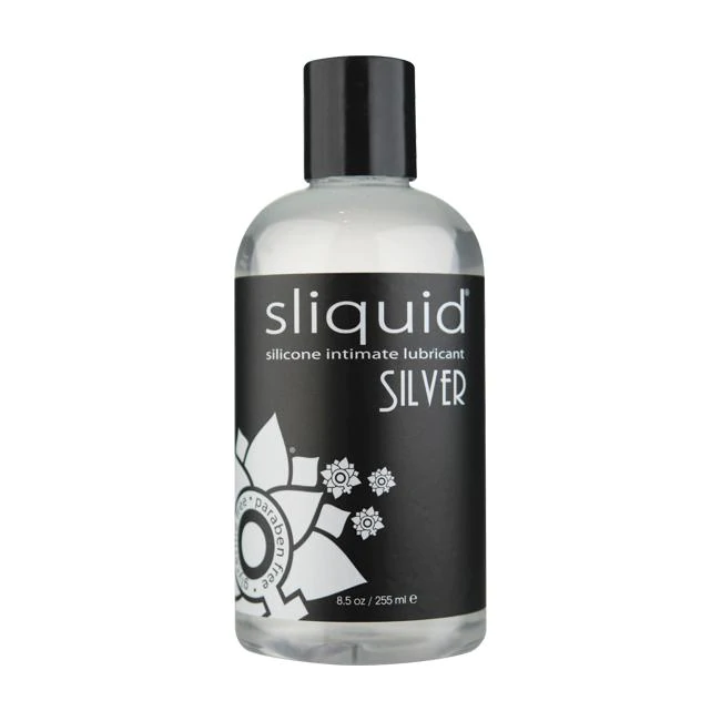 Sliquid Silicone-Based Silver Luxury Anal Lubricant 8.5oz/255ml