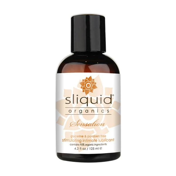 Sliquid Water-Based Organics Cool and Warm Sensation Lubricant 4.2oz/125ml