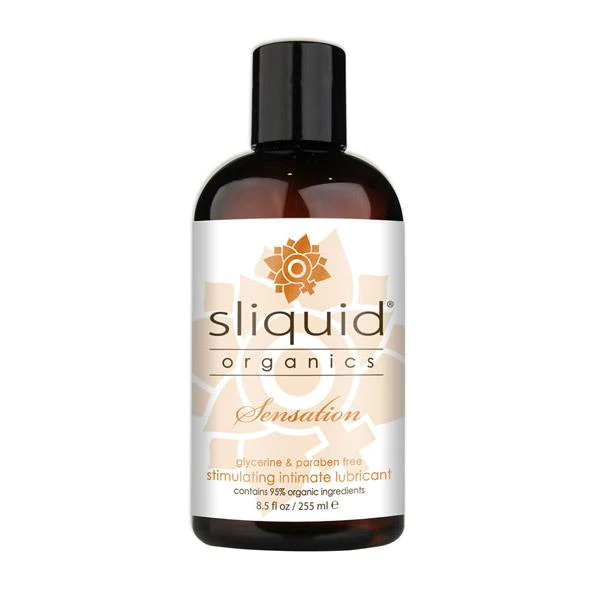 Sliquid Water-Based Organics Cool and Warm Sensation Lubricant 8.5oz/255ml