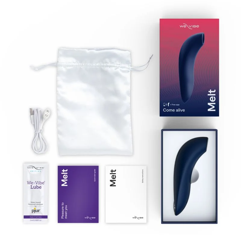 We-Vibe Melt App Controlled Pleasure Air Clitoral Stimulator in Midnight