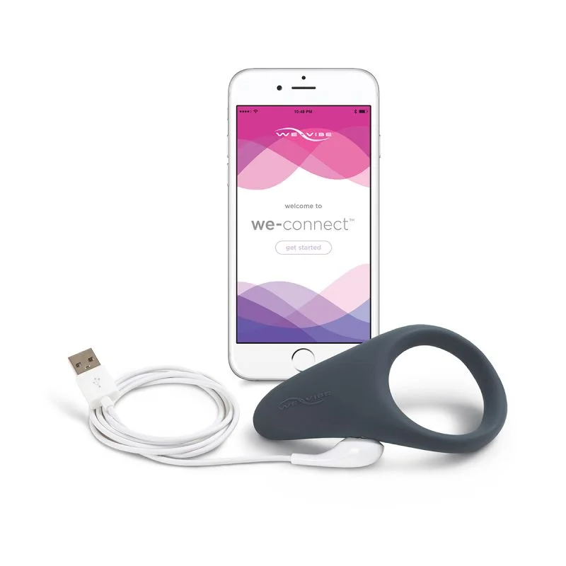 We-Vibe Verge App Controlled Vibrating Cock Ring in Slate