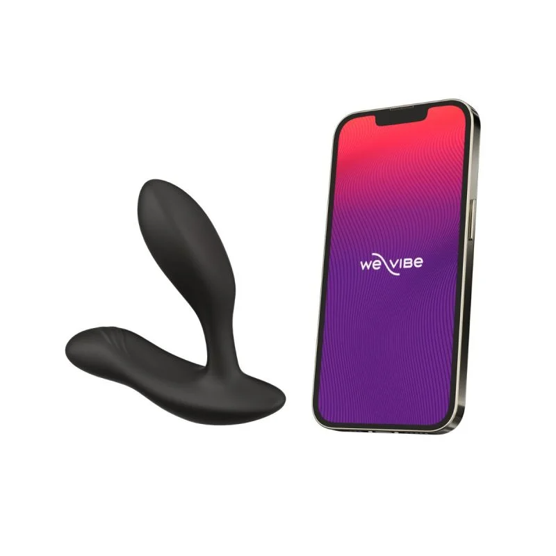 We-Vibe Vector+ App and Remote Controlled Prostate Massager in Charcoal Black