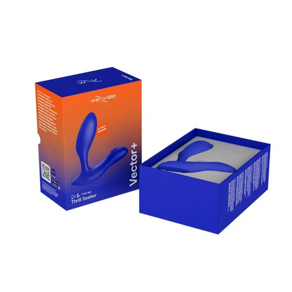 We-Vibe Vector+ App and Remote Controlled Prostate Massager in Blue