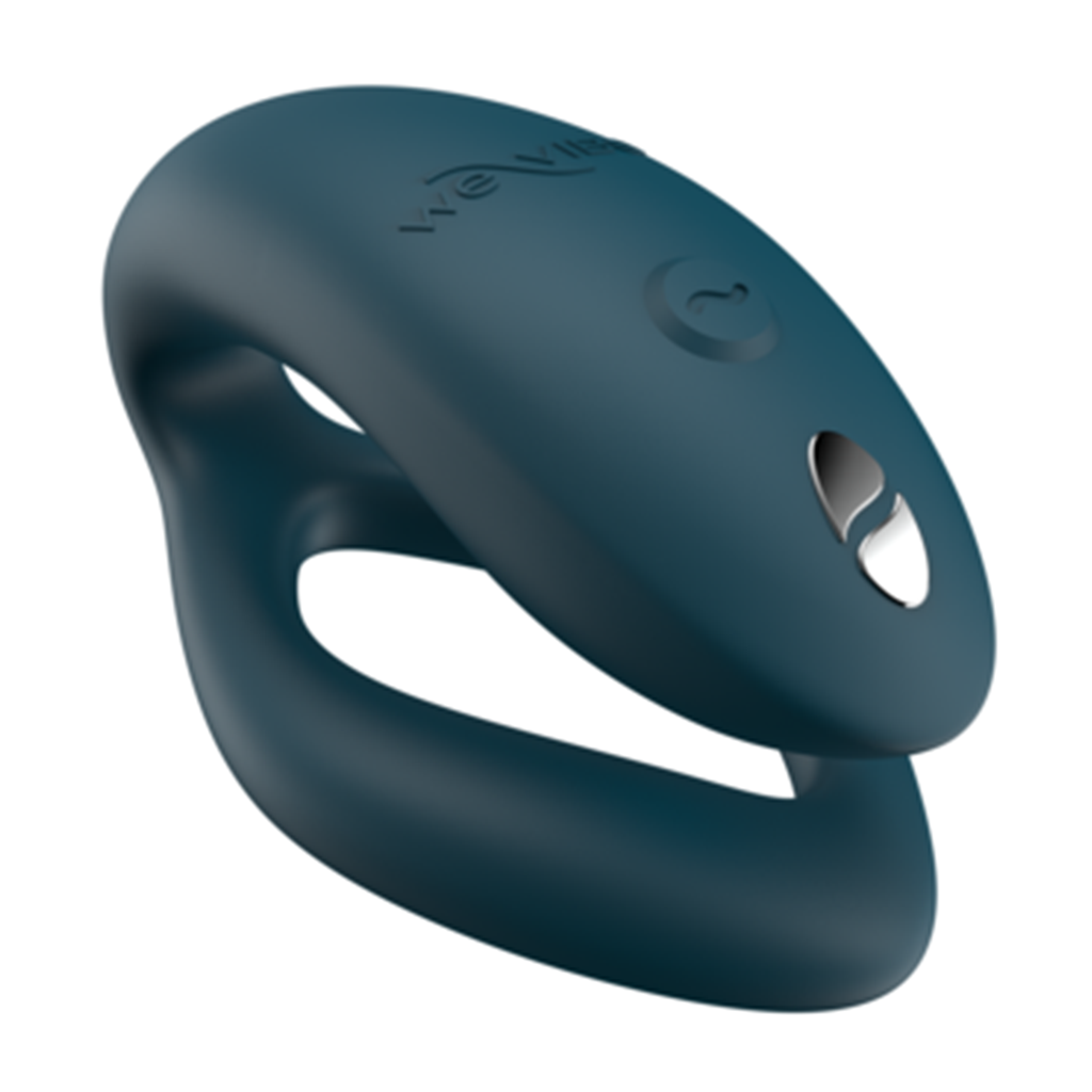 We-Vibe Sync O App and Remote Controlled Couples Vibrator in Purple in Green Velvet