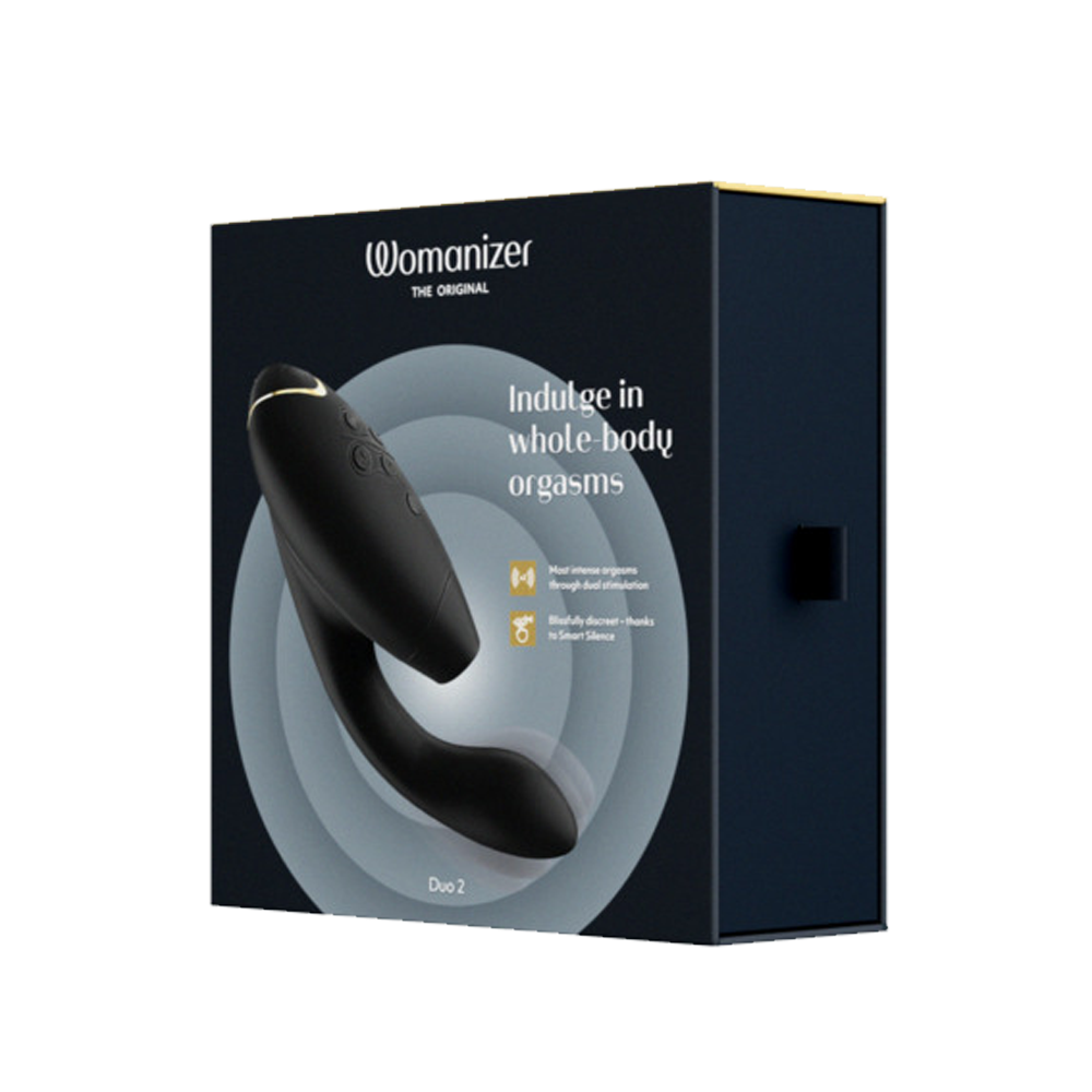 Womanizer Duo 2 Clitoral & G-Spot Stimulation in Black