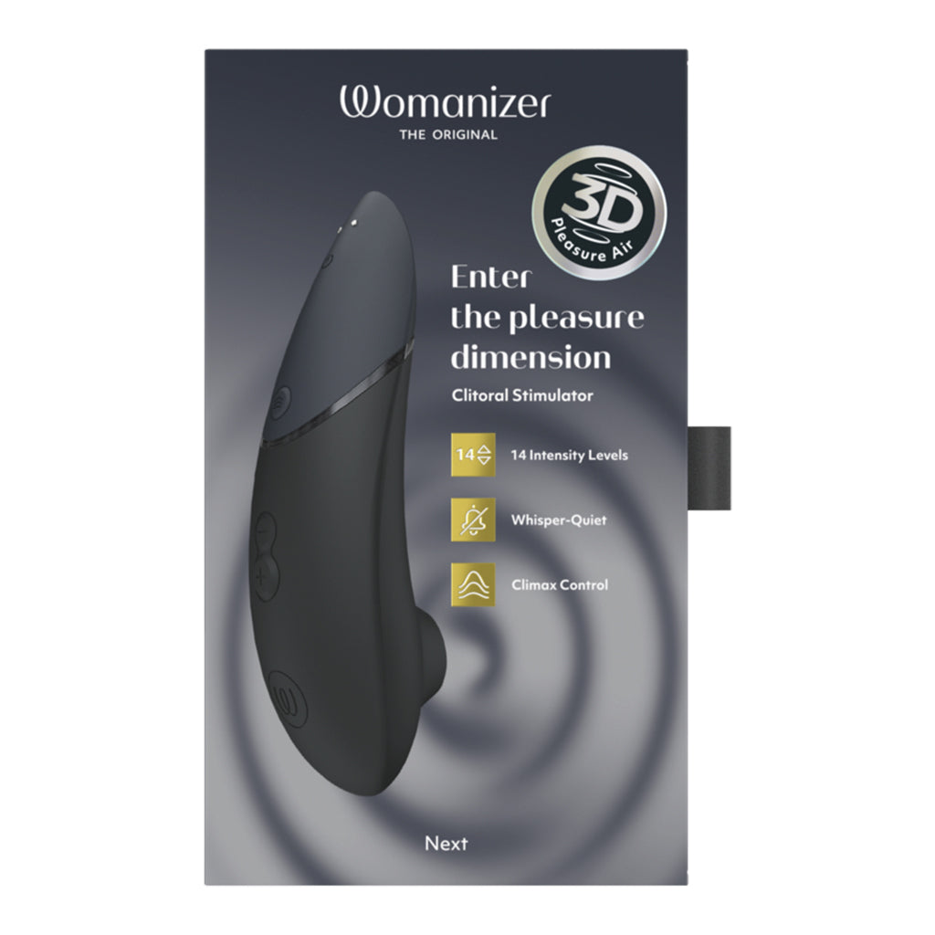 Womanizer Next 3D Pleasure Air Stimulator with Climax Control in Black